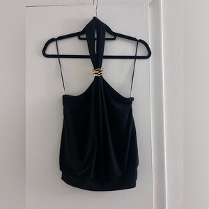 Express Black Halter Top